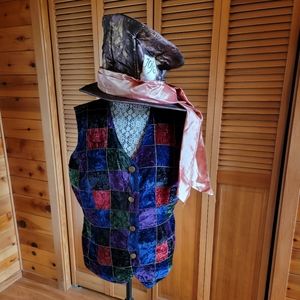 Mad Hatter hat and vest